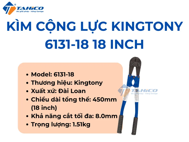 Hình ảnh sản phẩm Kìm cộng lực Kingtony 6131-18 18 inch