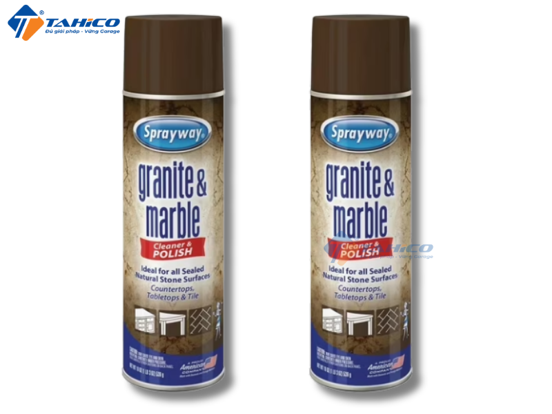 Làm sạch sàn đá Granit và cẩm thạch Sprayway 702 Granite & Marble Cleaner 532ml