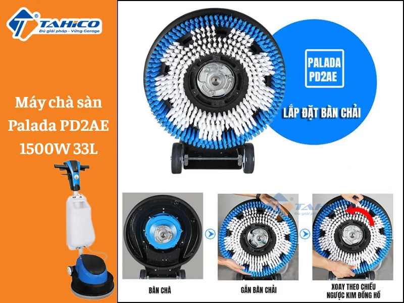 Máy chà sàn Palada PD2AE 1500W 33L