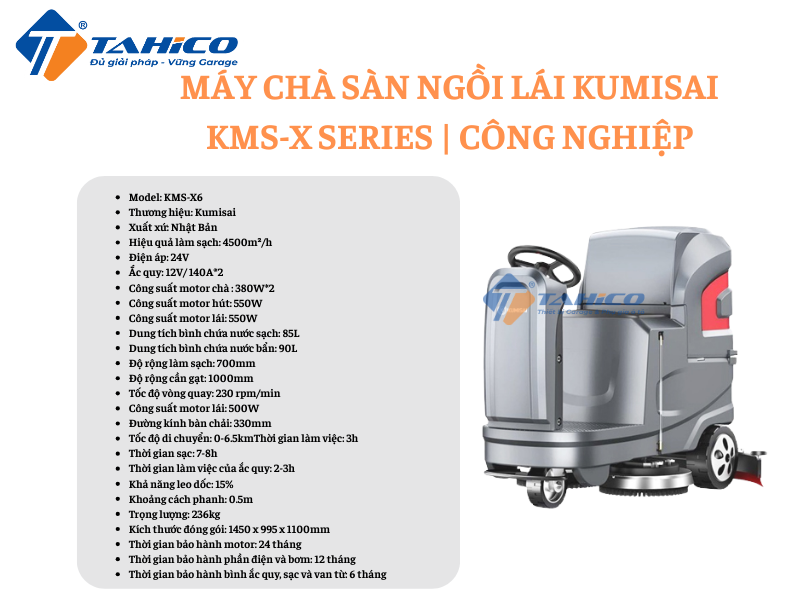 Hình ảnh sản phẩm Máy chà sàn ngồi lái Kumisai KMS-X Series | Công nghiệp
