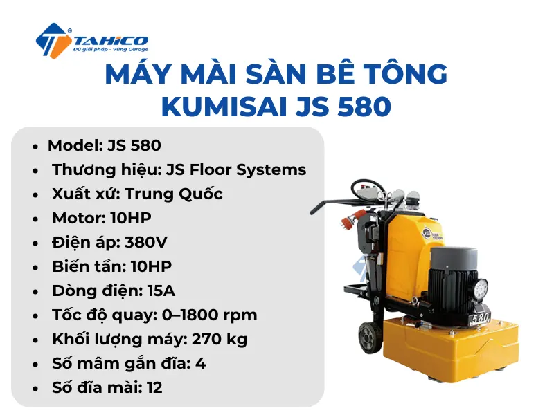 Máy mài sàn bê tông Kumisai JS Series