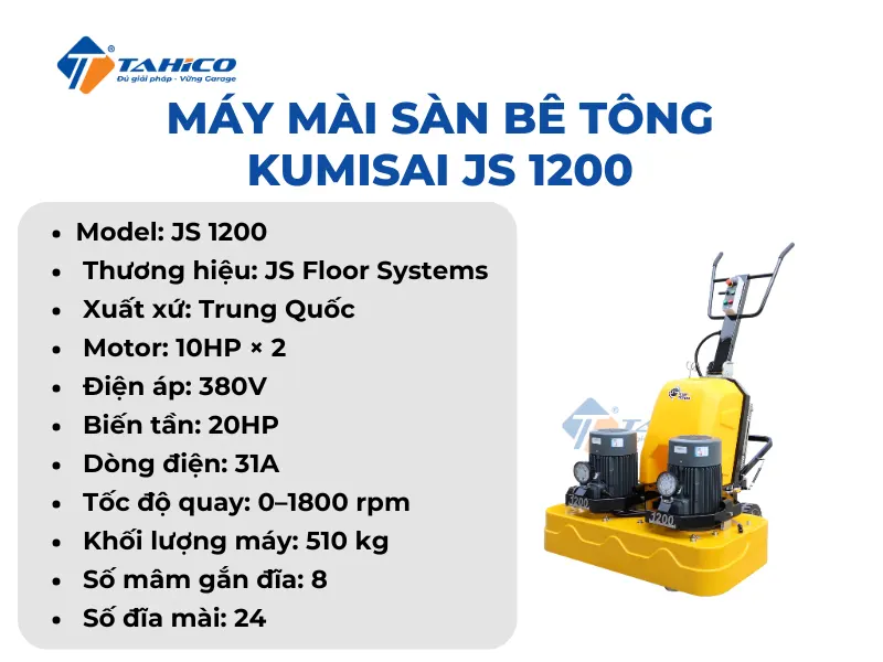 Máy mài sàn bê tông Kumisai JS Series