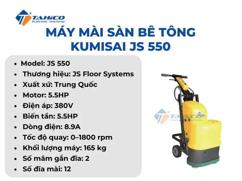 Máy mài sàn bê tông Kumisai JS Series