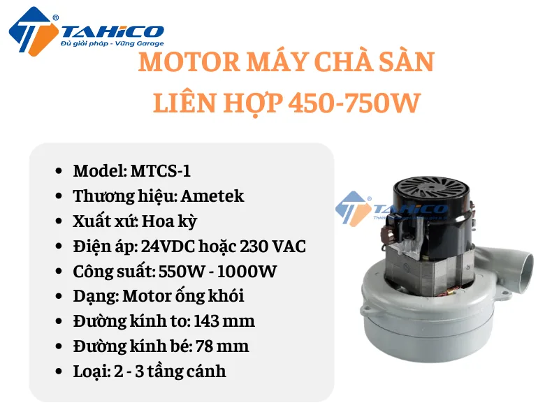 Hình ảnh sản phẩm Motor máy chà sàn liên hợp 450-750W