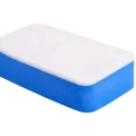 Mút xốp nỉ tẩy ố kính, màn dầu MTOK 9x5cm màu Trắng - Xanh