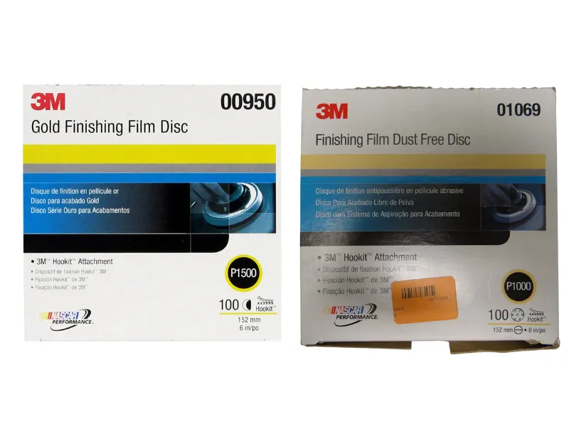 Nhám đĩa hoàn thiện bề mặt 3M Finishing Film Disc hộp 100 tờ