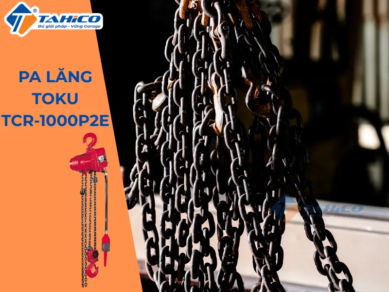 Hình ảnh sản phẩm Pa lăng xích Toku TCR-1000 Series dùng hơi khí nén 1 tấn