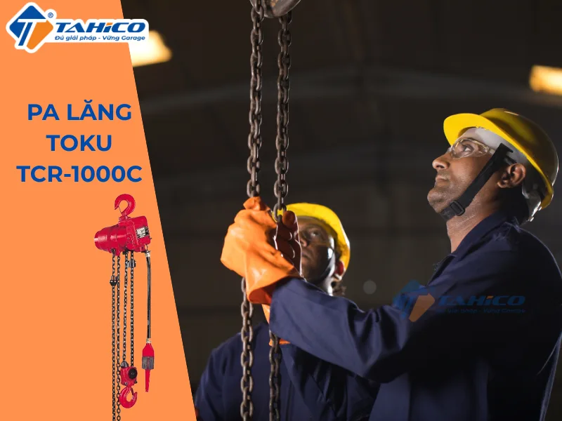 Hình ảnh sản phẩm Pa lăng xích Toku TCR-1000 Series dùng hơi khí nén 1 tấn