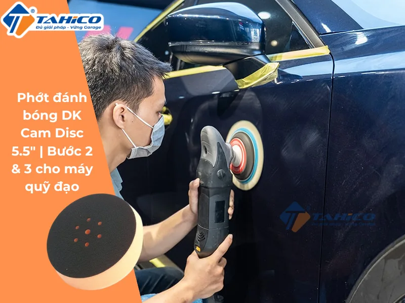 Hình ảnh sản phẩm Phớt đánh bóng DK Cam Disc 5.5" | Bước 2 & 3 cho máy quỹ đạo