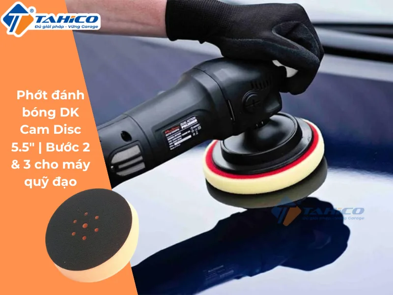 Hình ảnh sản phẩm Phớt đánh bóng DK Cam Disc 5.5" | Bước 2 & 3 cho máy quỹ đạo