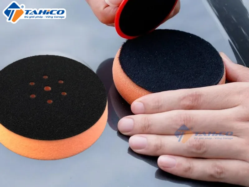 Hình ảnh sản phẩm Phớt đánh bóng DK Disc 5.5" | Bước 3 & 4 màu đỏ
