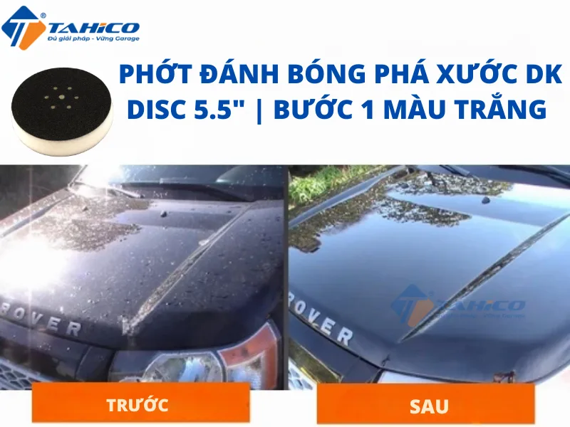 Hình ảnh sản phẩm Phớt đánh bóng phá xước DK Disc 5.5" | Bước 1 màu trắng