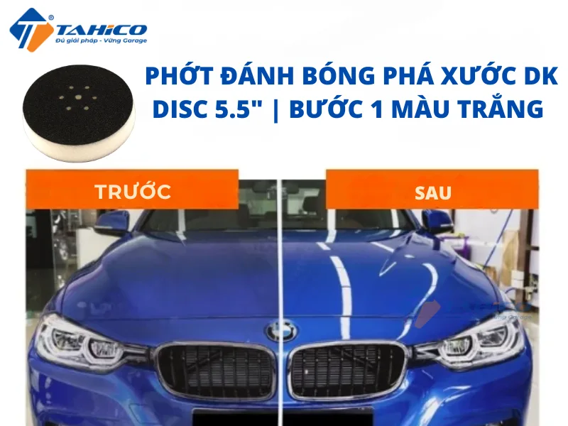 Hình ảnh sản phẩm Phớt đánh bóng phá xước DK Disc 5.5" | Bước 1 màu trắng
