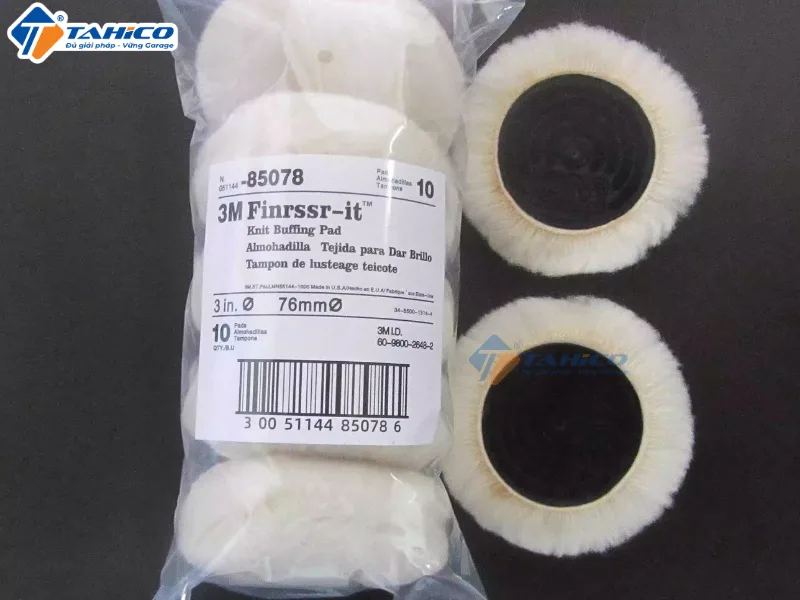 Phớt lông cừu đánh bóng 3M Buffing Pad 85078 rộng 3 inch