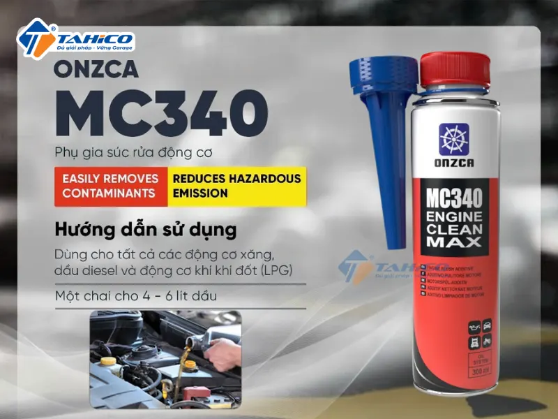 Phụ gia súc rửa động cơ Onzca MC340 300ml