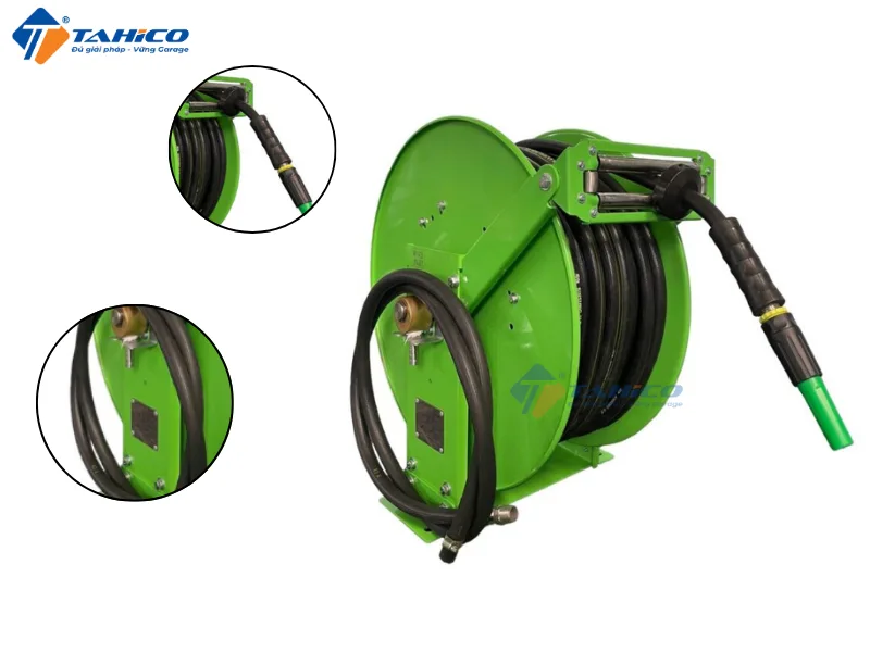 Rulo cuộn ống nước VRWA-16 Series dài 15m 20m | Kiểu lò xo tự cuộn