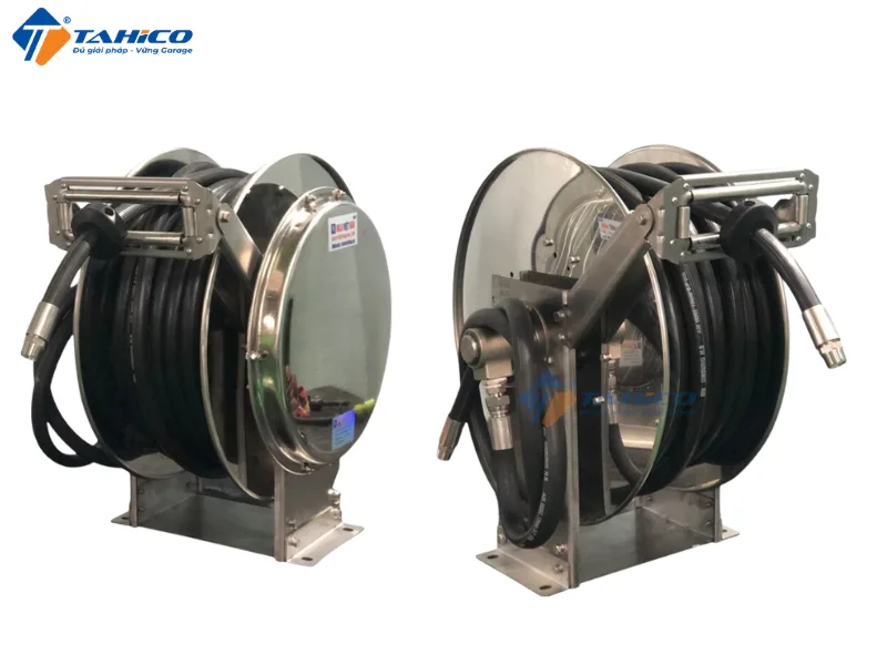 Rulo cuộn ống nước VRWA-19 Series dài 15m – 50m | Thân Inox 304, kiểu lò xo tự cuộn