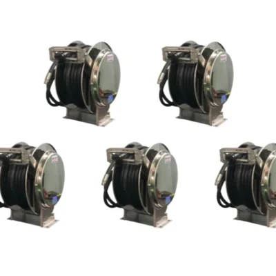 Rulo cuộn ống nước VRWA-25 Series dài 10m – 30m | Thân Inox 304, kiểu lò xo tự cuộn