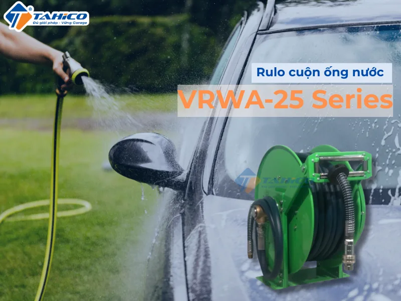 Rulo cuộn ống nước VRWA-25 Series dài 15m – 30m | Kiểu lò xo tự cuộn