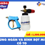 Súng ngắn và bình bọt tuyết cổ to GIÁ SỐC