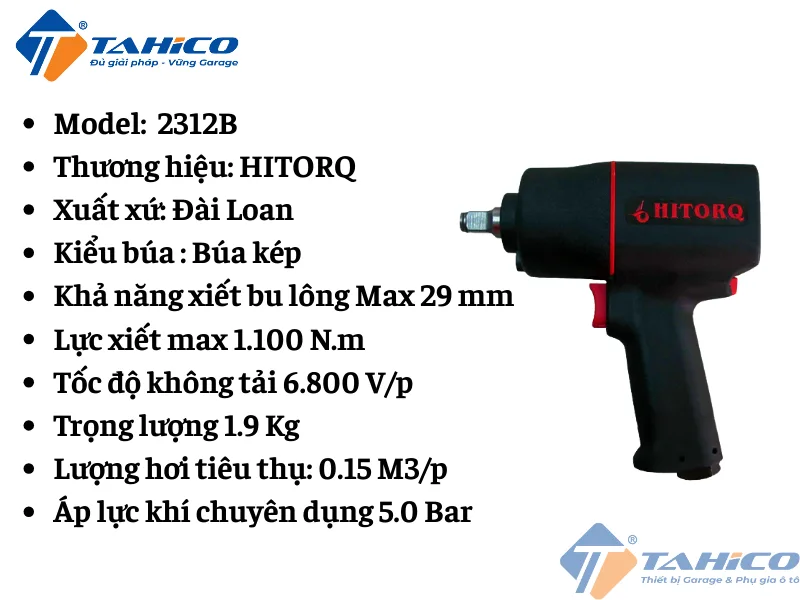 Súng xiết bu lông HITORQ 2312B (1/2")