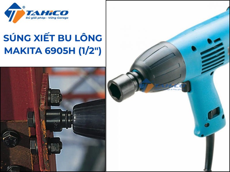 Hình ảnh sản phẩm Súng xiết bu lông Makita 6905H (1/2")