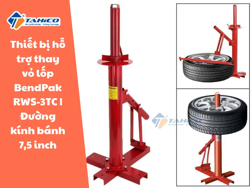 Thiết bị hỗ trợ thay vỏ lốp BendPak RWS-3TC | Đường kính bánh 7,5 inch