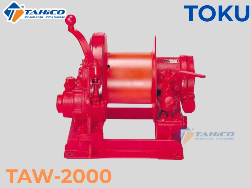 Hình ảnh sản phẩm Tời khí nén Toku TAW-2000 dùng hơi kéo - Nhật Bản