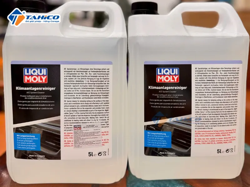 Vệ sinh dàn lạnh Liqui Moly AC Cleaner Klima Anlagen Reiniger 2K 9001 21922 5L