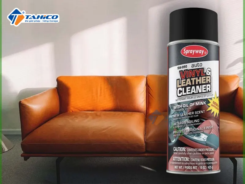 Vệ sinh và bảo vệ đồ da Sprayway Vinyl và Leather Cleaner 990 425g
