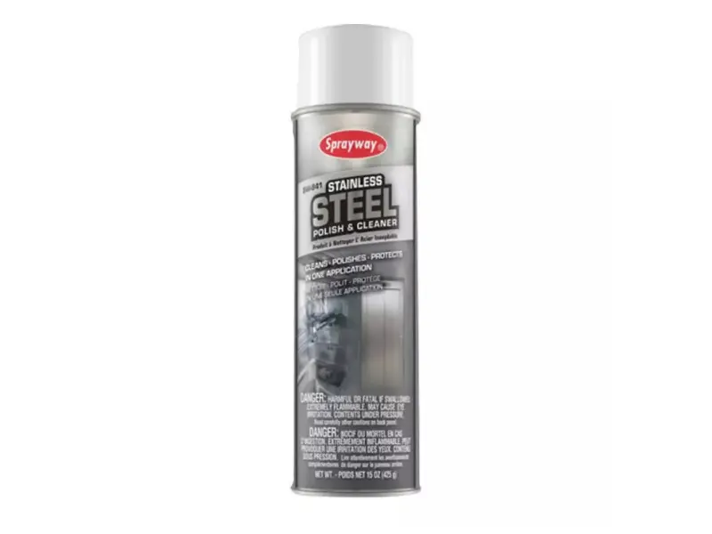 Xịt đánh bóng và làm sạch đồ inox Sprayway 841 Stainless Steel Polish và Cleaner 425g