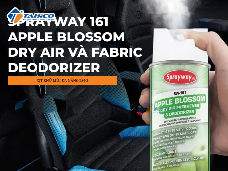 Xịt khử mùi đa năng Sprayway 161 Apple Blossom Dry Air và Fabric Deodorizer 284g