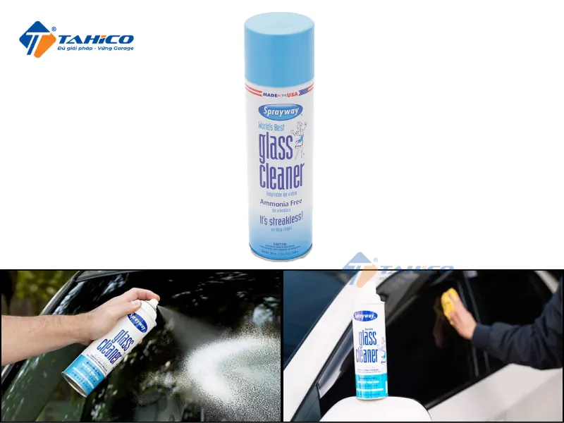 Xịt lau kính Sprayway Glass Cleaner 50 133g, 539g