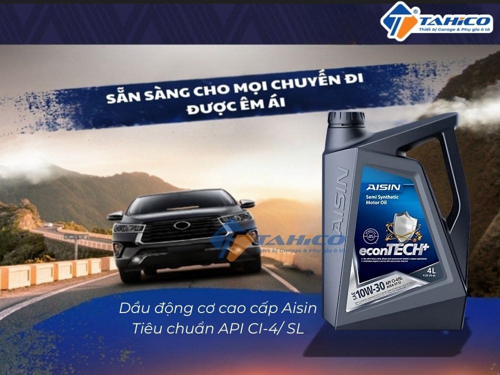 Nhớt động cơ diesel Aisin econTECH+ 10W-30