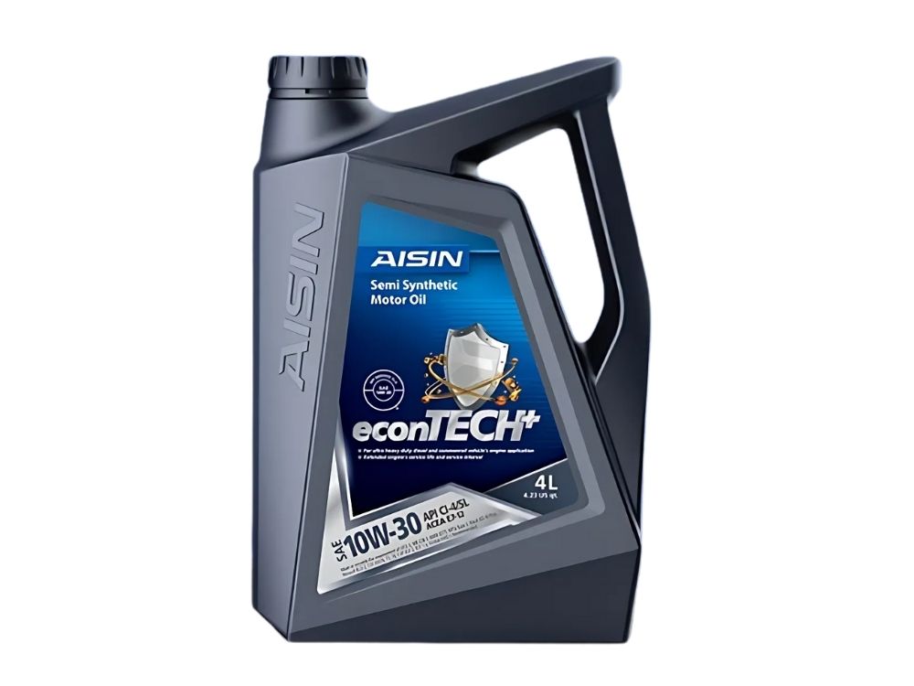 Nhớt động cơ diesel AISIN econTECH+ Semi Synthetic 10W-30 4 lít