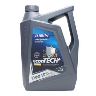 Nhớt động cơ diesel AISIN econTECH+ Semi Synthetic 20W-50 4 lít