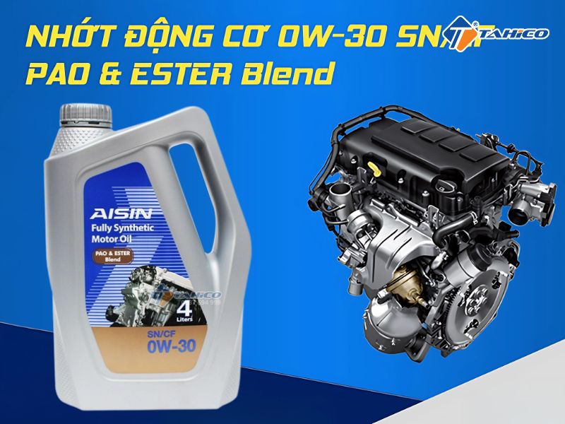 Nhớt động cơ Aisin Fully Synthetic 0W-30