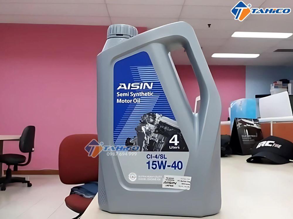 Dầu động cơ Aisin Semi Synthetic CI-4/SL 15W-40 | 1 lít