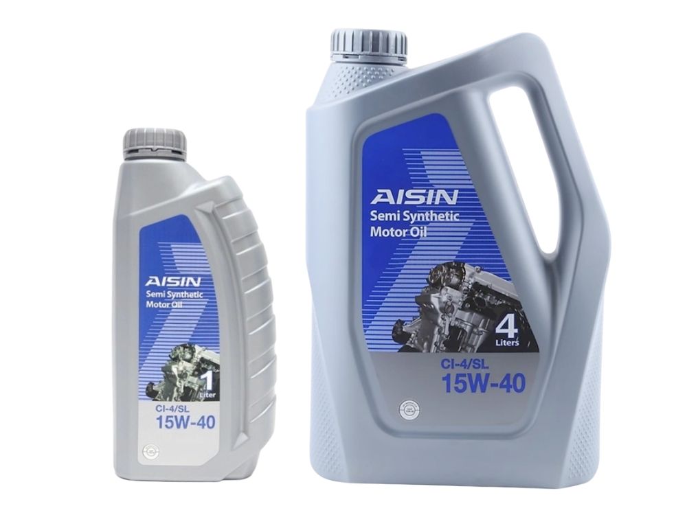 Dầu động cơ Aisin Semi Synthetic CI-4/SL 15W-40 | 1 lít, 4 lít