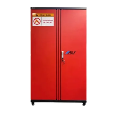 Tủ dụng cụ chứa bình khí Ally QT-BK01 | Màu đỏ 2 cánh