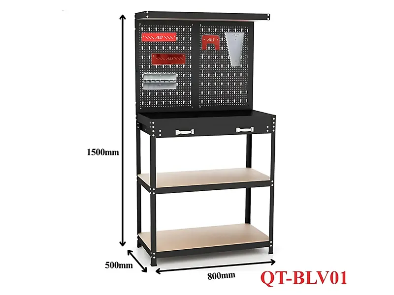 Bàn thao tác cơ khí Ally QT-BLV01 chịu tải 50kg / tầng
