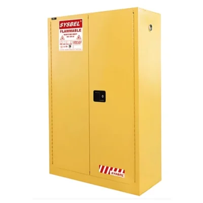 Tủ chống cháy đựng hoá chất Ally QT-CCHC01 | Màu vàng 2 cánh
