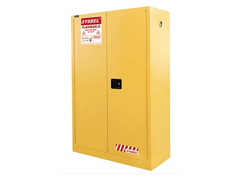 Tủ chống cháy đựng hoá chất Ally QT-CCHC01 | Màu vàng 2 cánh
