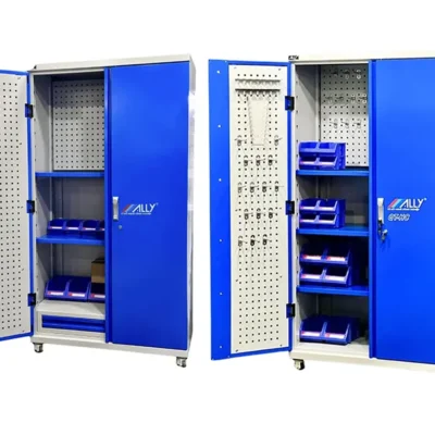 Tủ treo đồ nghề 2 cánh Ally QT-HC, QT-HC01 | 4 ngăn 3 vách