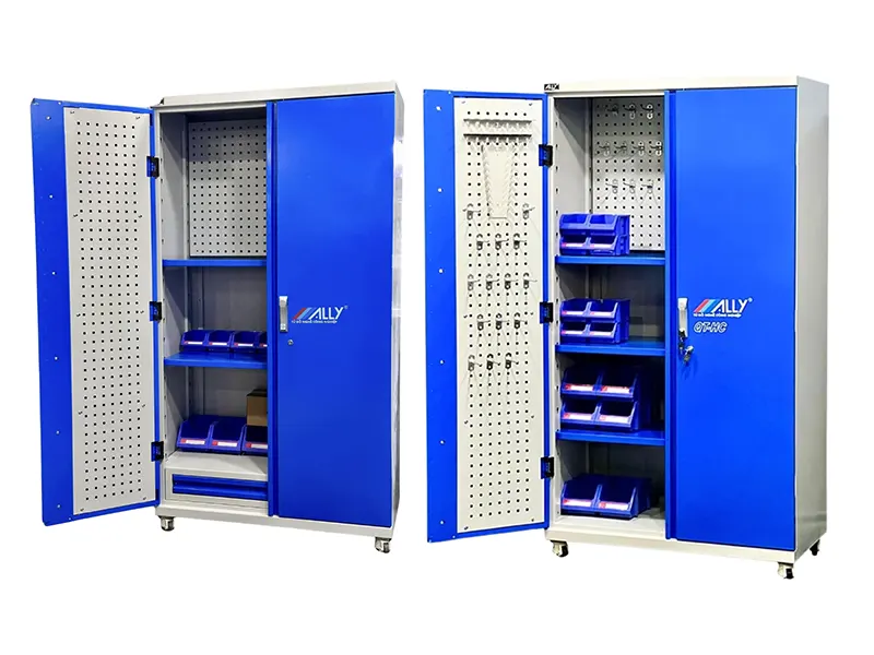 Tủ treo đồ nghề 2 cánh Ally QT-HC, QT-HC01 | 4 ngăn 3 vách