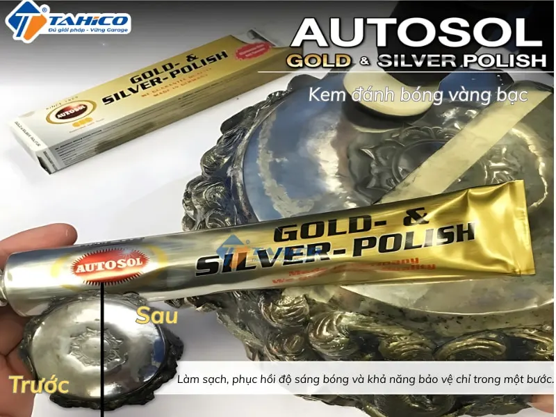 Vệ sinh vàng bạc Autosol Gold and Silver Polish 75ml
