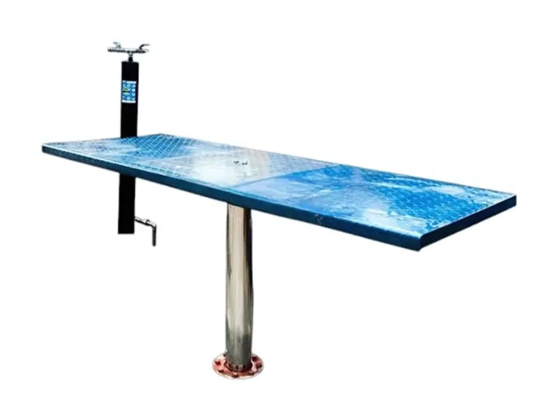 Bàn nâng xe máy, cầu nâng 1 trụ rửa xe máy tải trọng lớn 500kg