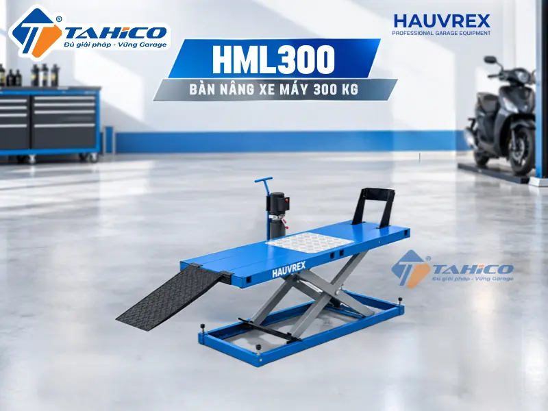 Bàn nâng xe máy thủy lực Hauvrex HML300