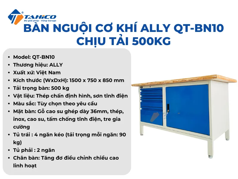 Đặc điểm tính năng Ally QT-BN10
