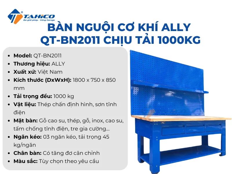 Đặc điểm tính năng Ally QT-BN2011
